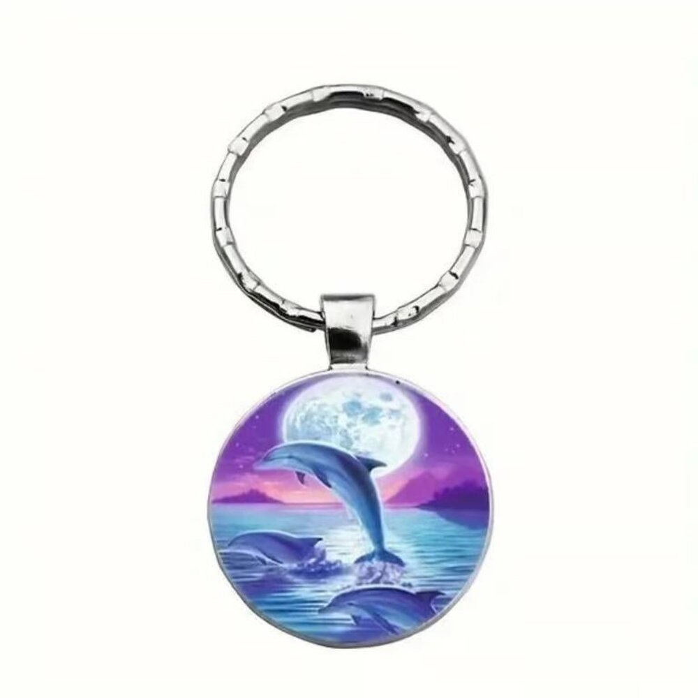 Stainless Steel DOLPHIN Keyring Keychain Accessory - Picture 2 of 3